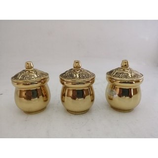 Ly nước có nắp bằng đồng nhỏ