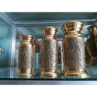 Ống đựng nhang đồng vàng nhỏ trung lớn