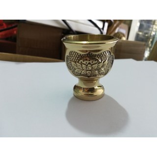 Ly nước hoa sen bằng đồng nhỏ
