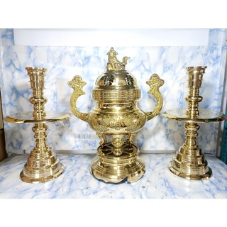 Lư tròn truyền thống 37cm, 42cm bằng đồng dùng trang trí tiệc cưới