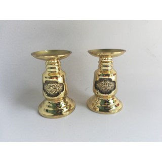 Cặp Chân nến bằng đồng nhỏ gọn