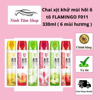 Chai xịt nước hoa, khử mùi hôi ô tô FLAMINGO F011 330ml ( 6 mùi hương )
