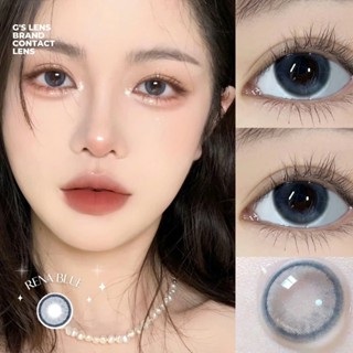 Kính áp tròng Gtrendy RENA BLUE xanh tự nhiên giãn nhẹ lens cận 6 tháng G.DIA 14.2mm có độ (0-7)