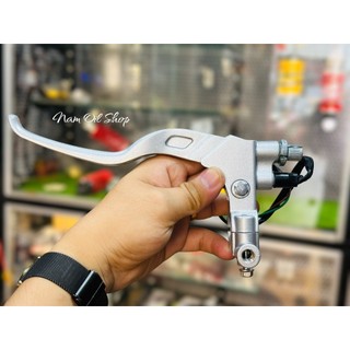 Tay côn dây RCB E3 màu bạc cho xe máy