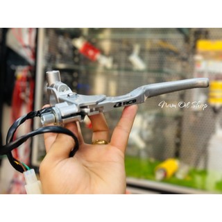 Tay côn dây RCB E3 màu bạc cho xe máy