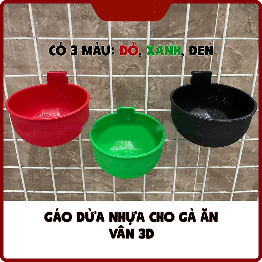 Gáo dừa nhựa mẫu mới cho gà ăn hàng loại 1 ( GIÁ TẠI XƯỞNG SẢN XUẤT )