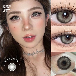  Kính áp tròng Gtrendy NAOMI GRAY xám băng tây lens cận 6 tháng G.DIA 14.5mm độ 0-8  Nội Địa Trung  