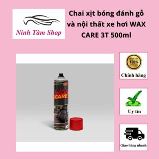 Chai xịt bóng đánh gỗ và nội thất xe hơi WAX CARE 3T 500ml