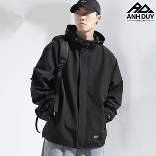Áo Khoác Nam Dù 2 Lớp Kiểu Dáng Năng Động Thể Thao Chất Gió Đẹp Có Nón Unisex ANH DUY SHOP AK20