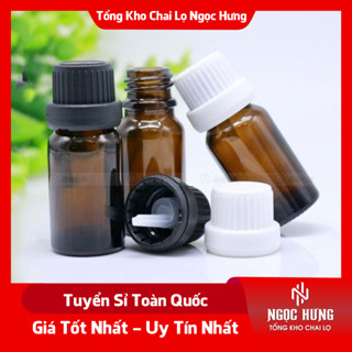 Lọ Đựng Tinh Dầu Thủy Tinh Nắp Vặn Nhỏ Giọt 5ML/10ML/15ML/20ML/30ML Dùng Chiết Tinh Dầu, Nước Hoa, Mỹ Phẩm