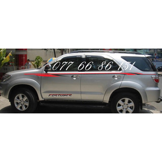 Tem Dán Sườn Xe Fortuner Mẫu mới