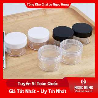 Hũ nhựa thân cao 10g chiết mỹ phẩm - hũ đựng kem - chai lọ mỹ phẩm - hũ đựng bột