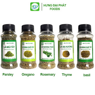 Lá Gia Vị Nhập Khẩu Parsley Basil,oregano, Rosemary, Bayleaf, Thyme