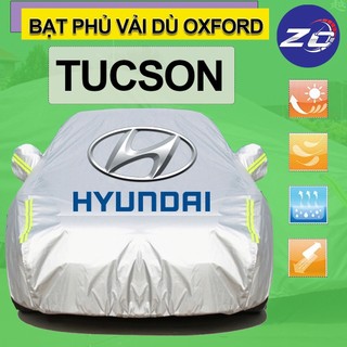 Bạt trùm xe Hyundai Tucson vải dù oxford cao cấp , áo bạt phủ oto xe hơi trùm che kín che nắng,mưa
