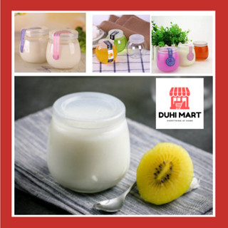 Hũ sữa chua thủy tinh tròn béo 100ml, 200ml