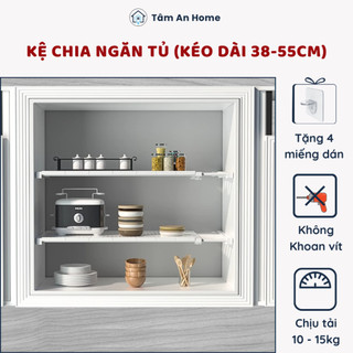 Thanh chia ngăn tủ bếp gầm bếp không cần khoan vít
