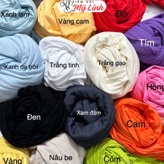 Vải cotton 2 chiều - cotton rip các màu mặc thoáng mát mềm mịn thấm hút mồ hôi cực tốt - Tiệm vải Mỹ Linh