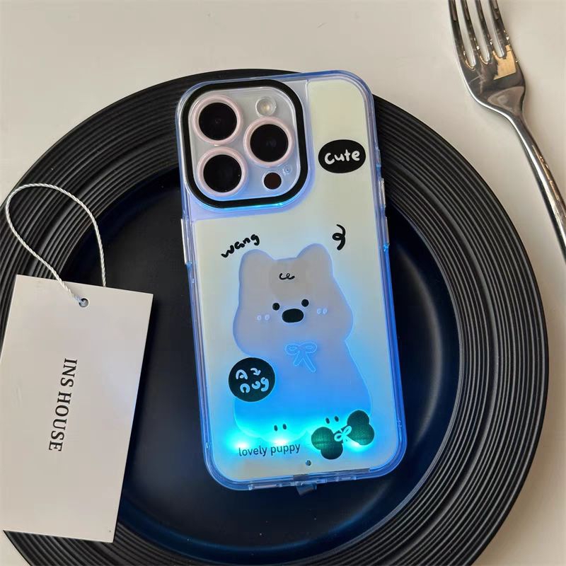 Ốp lưng điện thoại IPhone phát sáng tạo hình dễ thương