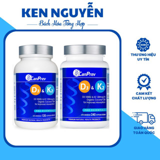 Canprev D3 & K2 tăng cường miễn dịch, chắc khỏe xương đến từ Canada 120/240 viên Vitamin D3 & K2 + MCT Canprev Canada