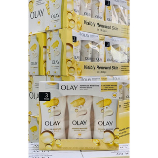 Set 3 Sữa Tắm Giữ Ẩm, Dưỡng Trắng Da Olay Ultra Moisture Mỹ 700ml