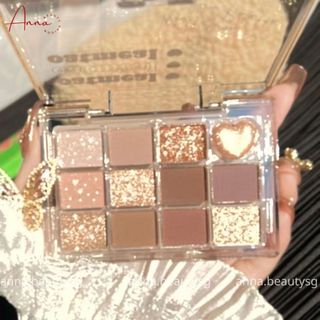 Phấn mắt 10 ô tone cam đào Sianoau beauty