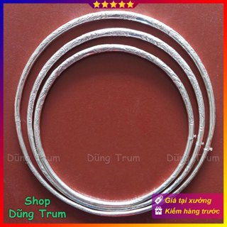 Kiềng bạc tròn chụp ảnh áo dài, vòng kiềng cổ dân tộc biểu diễn