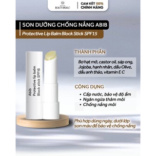 Son dưỡng chống nắng abib provective lip balm spf15