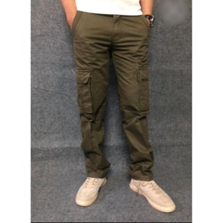 Quần Kaki Dài Túi Hộp Nam Quần Ống suông Form rộng rãi thoải mái Chất vải dày dặn Mềm Mịn