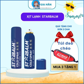 Chai xịt lạnh Starbalm - Hà Lan giảm đau tức thời Cold spray