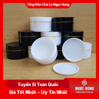 Hủ đựng kem body trắng đục - chai lọ hủ chiết mỹ phẩm 200g