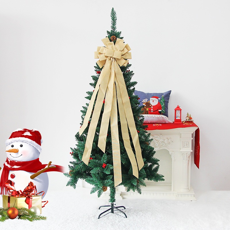 Nơ Vải Bố NV17 Treo Trang Trí Cây Thông Noel Phụ Kiện Decor Giáng Sinh