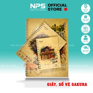 Sổ vẽ, giấy sakura vẽ màu nước, gouache, poster, sáp dầu, marker, chì, a3/a4/a5