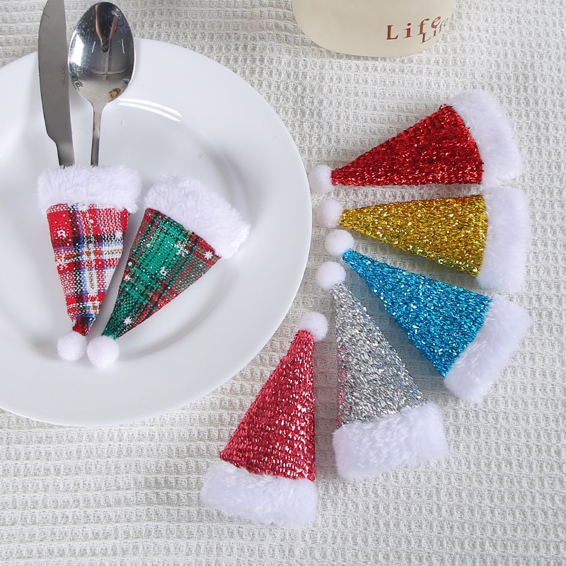 Nón Nhí Trang Trí Giáng Sinh NON04 Treo Cây Thông Noel Phụ Kiện Trang Trí Giáng Sinh