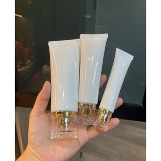 Tuýp nhựa đựng mỹ phẩm, tuýp trắng nắp eo 30ml 50ml 100ml