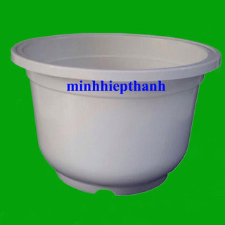 Chậu nhựa tròn trắng T30