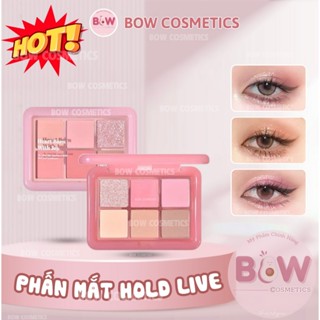 [Hỏa Tốc] Phấn Mắt HOLD LIVE 6 Ô Phấn Matte Lì Kèm Nhũ, Bảng Mắt Hold Live  Cloud Gauze HL708