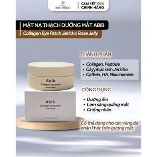 Mặt nạ chống lão hóa mắt abib collagen eye patch jericho rose jelly