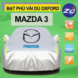 Bạt trùm xe ô tô MAZDA3 vải dù oxford cao cấp áo trùm che phủ xe hơi, bạc phủ xe ô tô chống nóng,mưa,bụi
