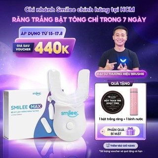 Tẩy trắng răng tại nhà Smilee Max trắng từ 3 đến 6 tone sau 1 liệu trình, ngăn ngừa sâu răng, viêm nướu [ Chính hãng ]