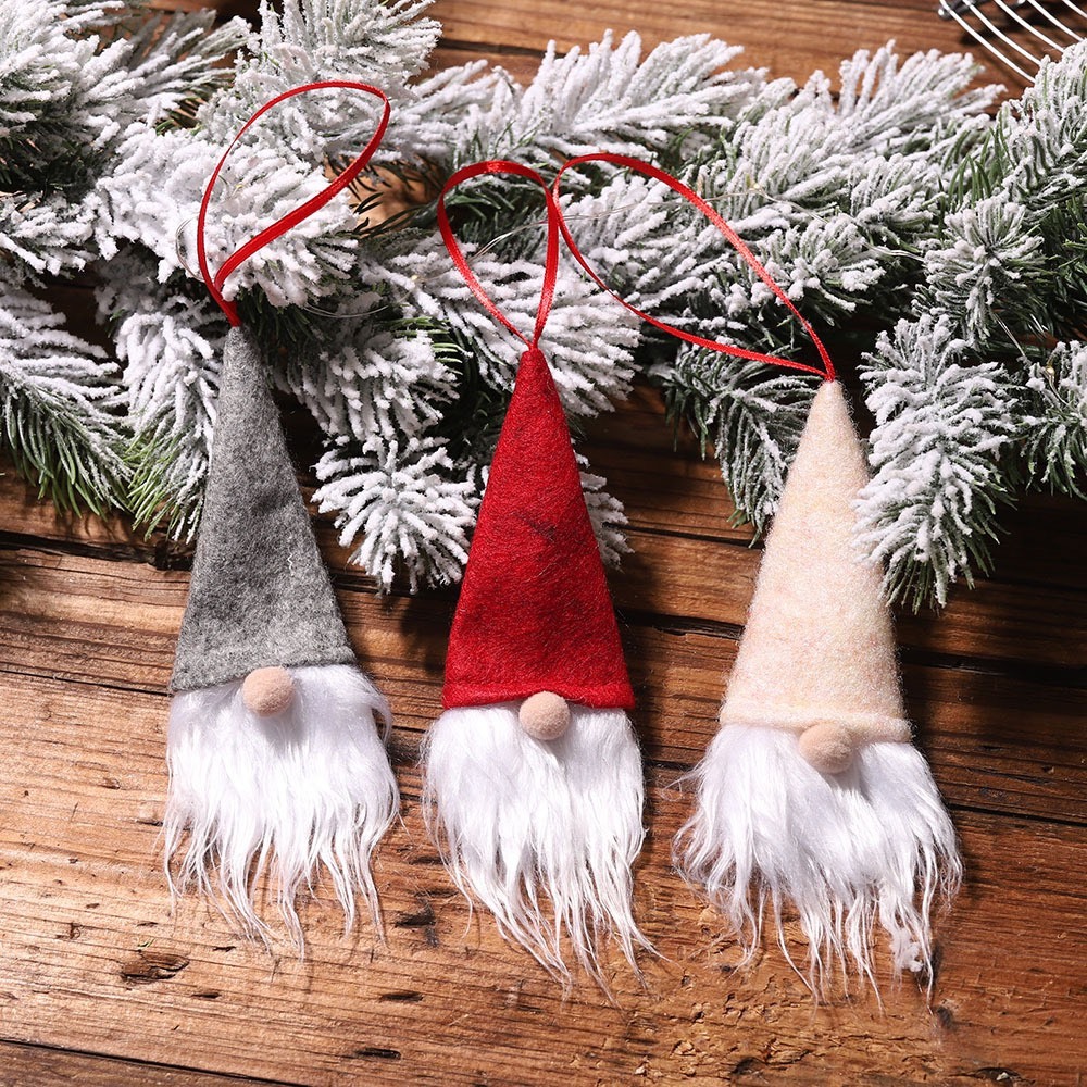 Hình Treo Ông Già Râu VB34 Trang Trí Cây Thông Noel Phụ Kiện Giáng Sinh