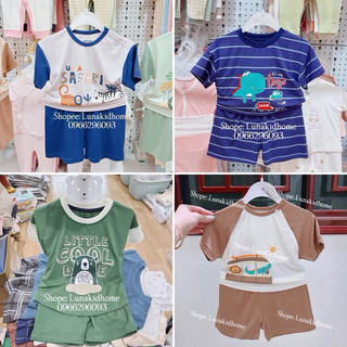 [Ualarogo]-Bộ cộc tay cài vai sợi tre, peptit (6-9m đến 48m)