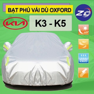 Bạt trùm xe ô tô Kia K3, K5 vải dù oxford cao cấp áo trùm che phủ xe hơi, bạc phủ xe ô tô chống nóng,mưa,bụi