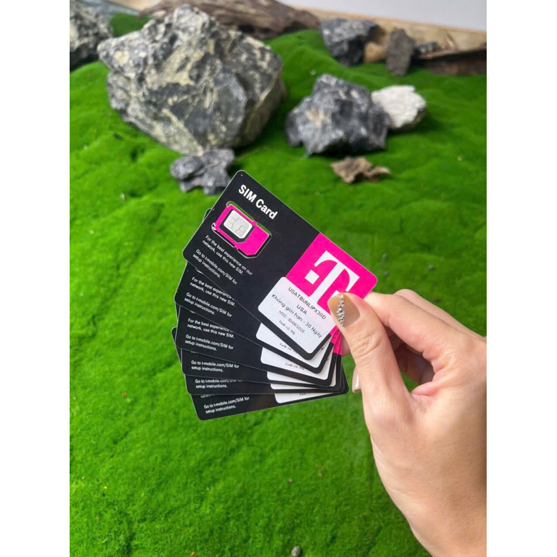 Sim 5G Mỹ T-Mobile 30 Ngày Không Giới Hạn Data
