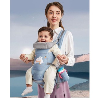 (CHÍNH HÃNG) Địu em bé có đỡ cổ, chắn nắng gió TUNIBABY cho bé 0-36 tháng
