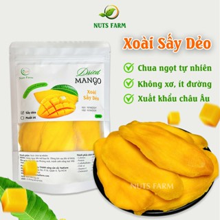 Xoài sấy dẻo Nut Farm (dried mango), chua ngọt tự nhiên, không xơ