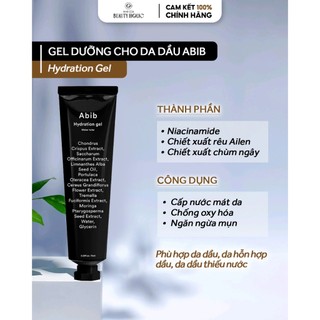 Gel dưỡng da dầu abib hydration gel water tube
