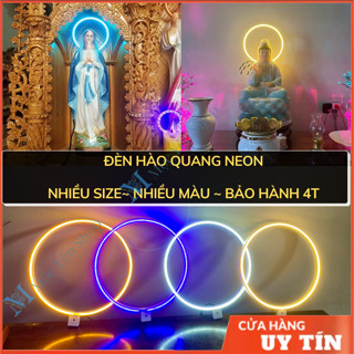  Vòng đèn hào quang Led Neon  Nhiều size- Nhiều màu- Bảo hành 4T  đèn đặt tượng đèn trang trí tượng 