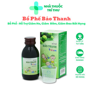  SIRO BẢO THANH Hỗ Trợ Giảm Ho Giảm Đờm Bổ Phổi 