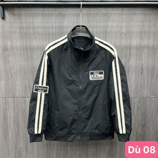 Áo khoác dù nam màu đen trắng chất liệu gió 2 lớp cao cấp dáng from bóng chày bomber đẹp HD08 Nhiều mẫu mới