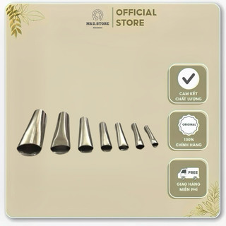Bộ 7 đầu vòi bơm keo inox ⚡⚡chống mài mòn , sử dụng bơm keo silicon , keo bê tông